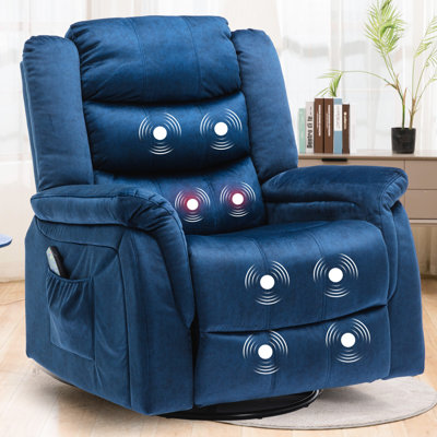 Winston Porter Recliner Chair Rocker Chair, 360 Degree